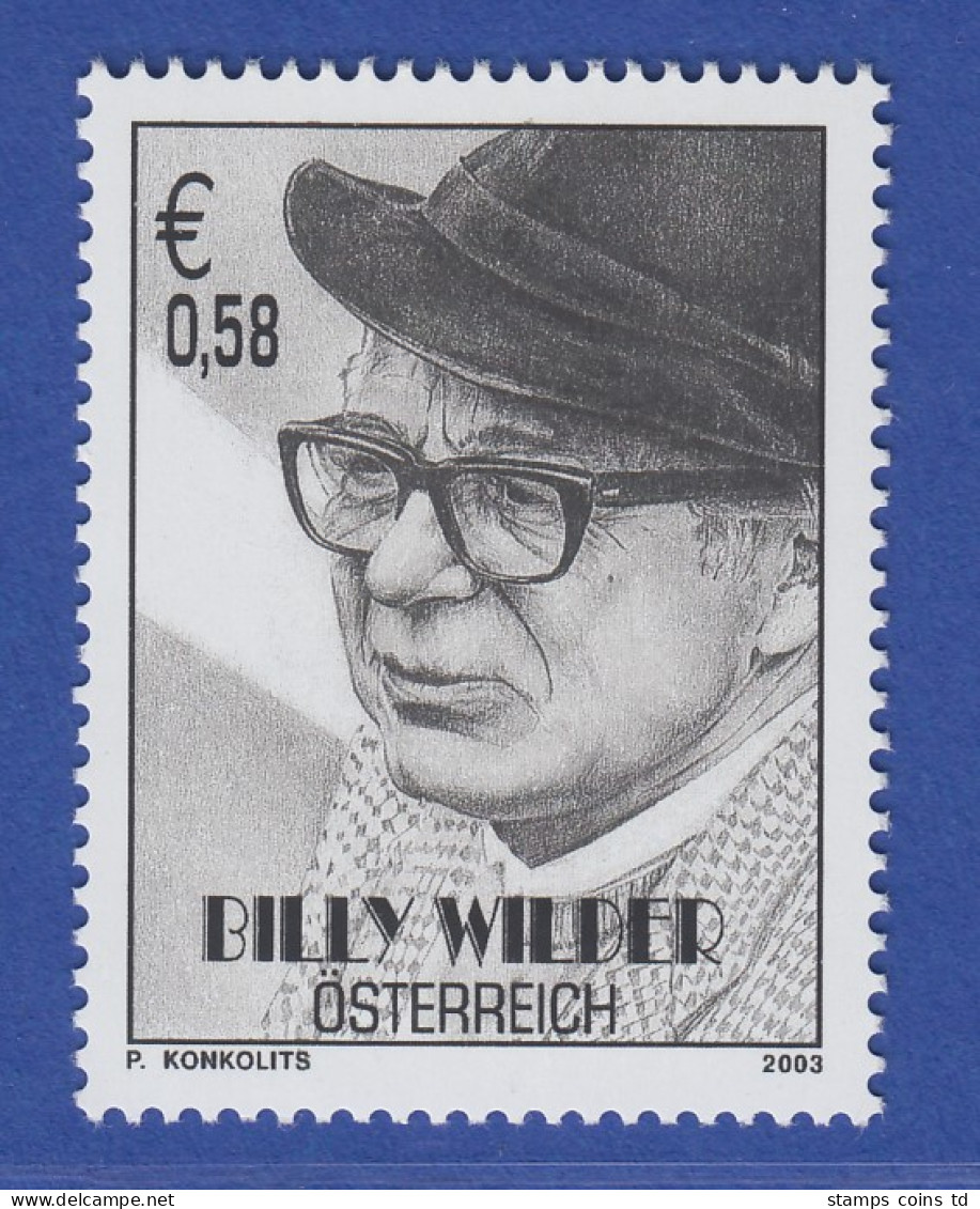 Österreich 2003 Sondermarke Billy Wilder Auslandsösterreicher  Mi.-Nr. 2404 - Neufs