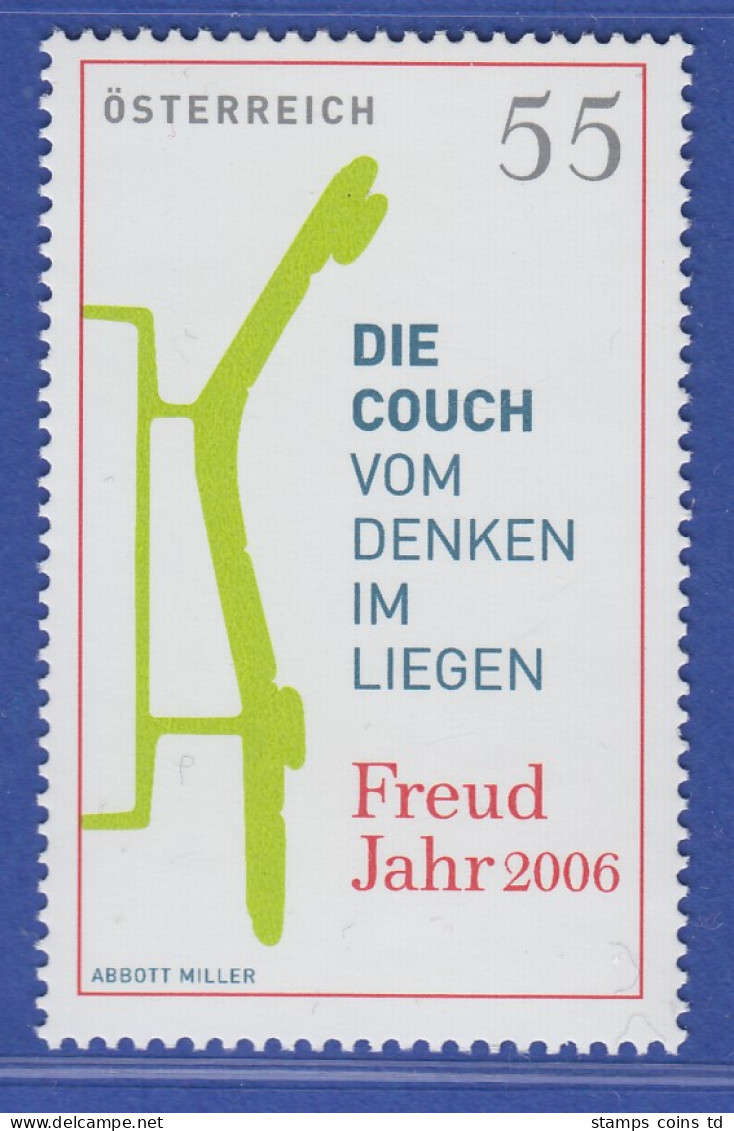 Österreich 2006 Sondermarke Die Couch Vom Denken Im Liegen S.Freud  Mi.-Nr. 2578 - Neufs