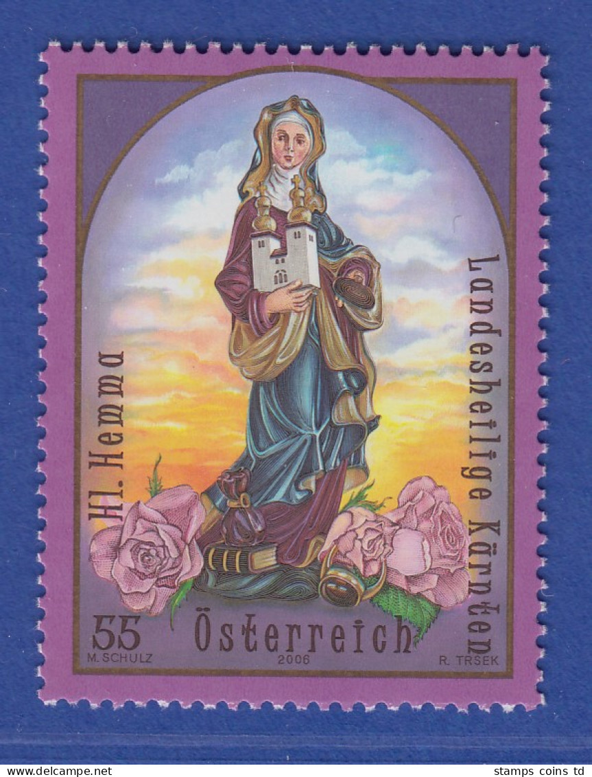 Österreich 2006 Sondermarke Schutzpatron Hl. Hemma Von Gurk   Mi.-Nr. 2601 - Neufs
