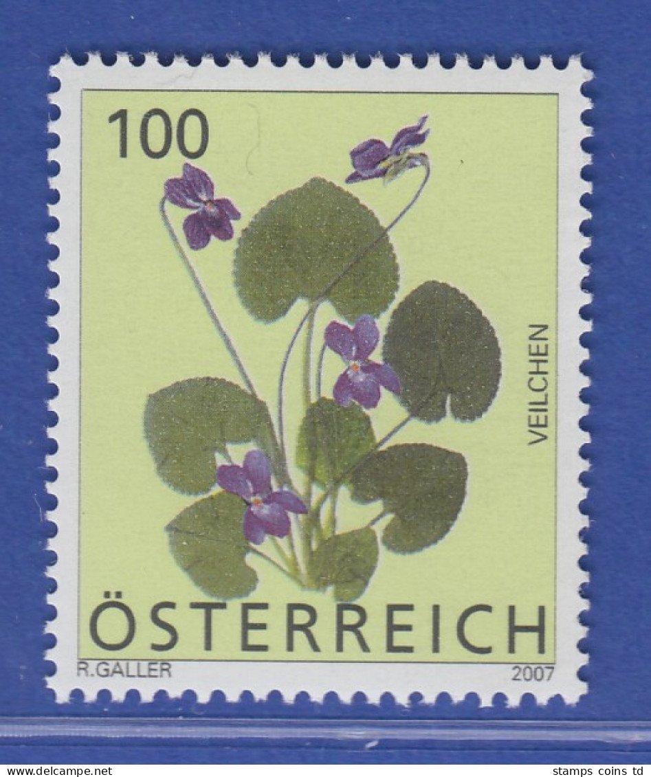 Österreich 2007 Freimarke Blumen Duftveilchen  Mi.-Nr. 2652 - Nuovi