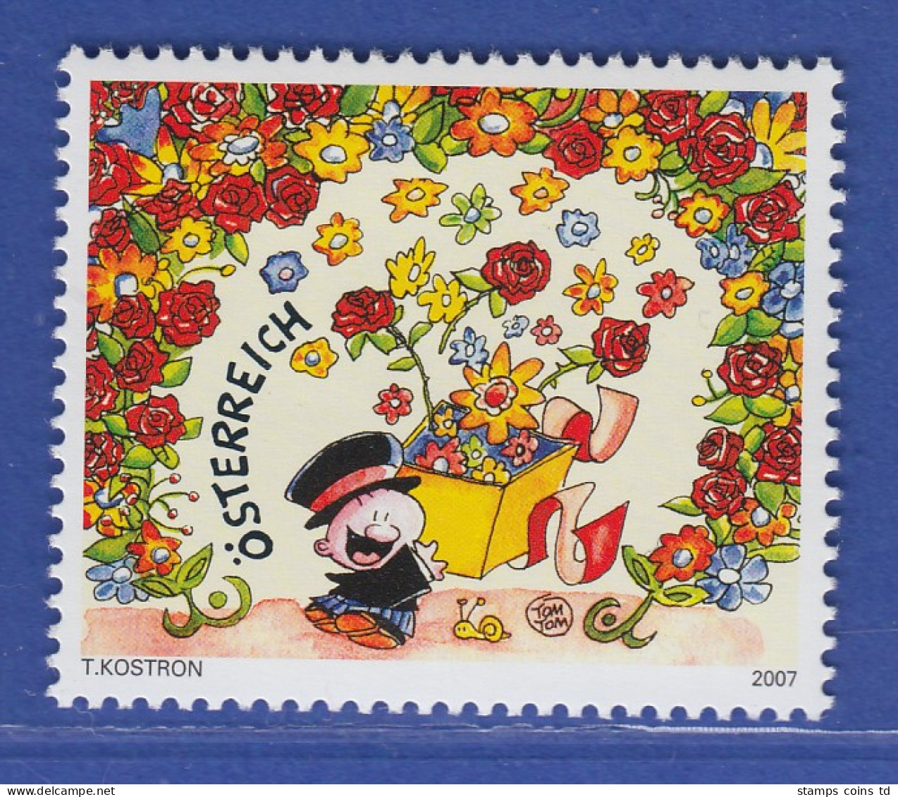 Österreich 2007 Freimarke Für Glückwunschbriefe Comicfiguren Mi.-Nr. 2647 - Unused Stamps