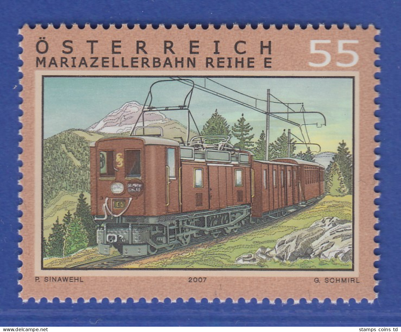 Österreich 2007 Sondermarke 100 Jahre Mariazellerbahn   Mi.-Nr. 2663 - Ongebruikt