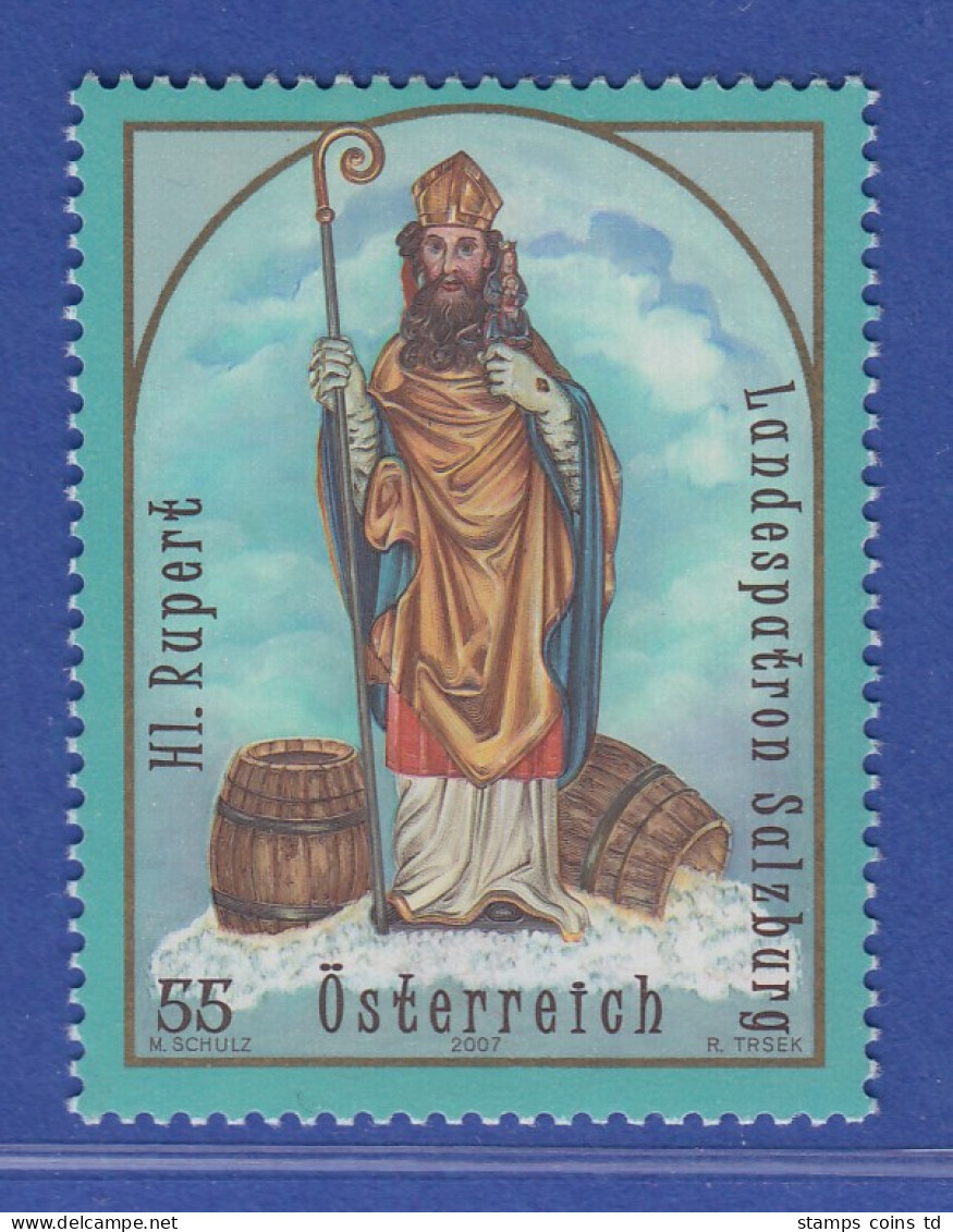 Österreich 2007 Sondermarke Schutzpatron Hl.Rupert Salzburg  Mi.-Nr. 2686 - Unused Stamps