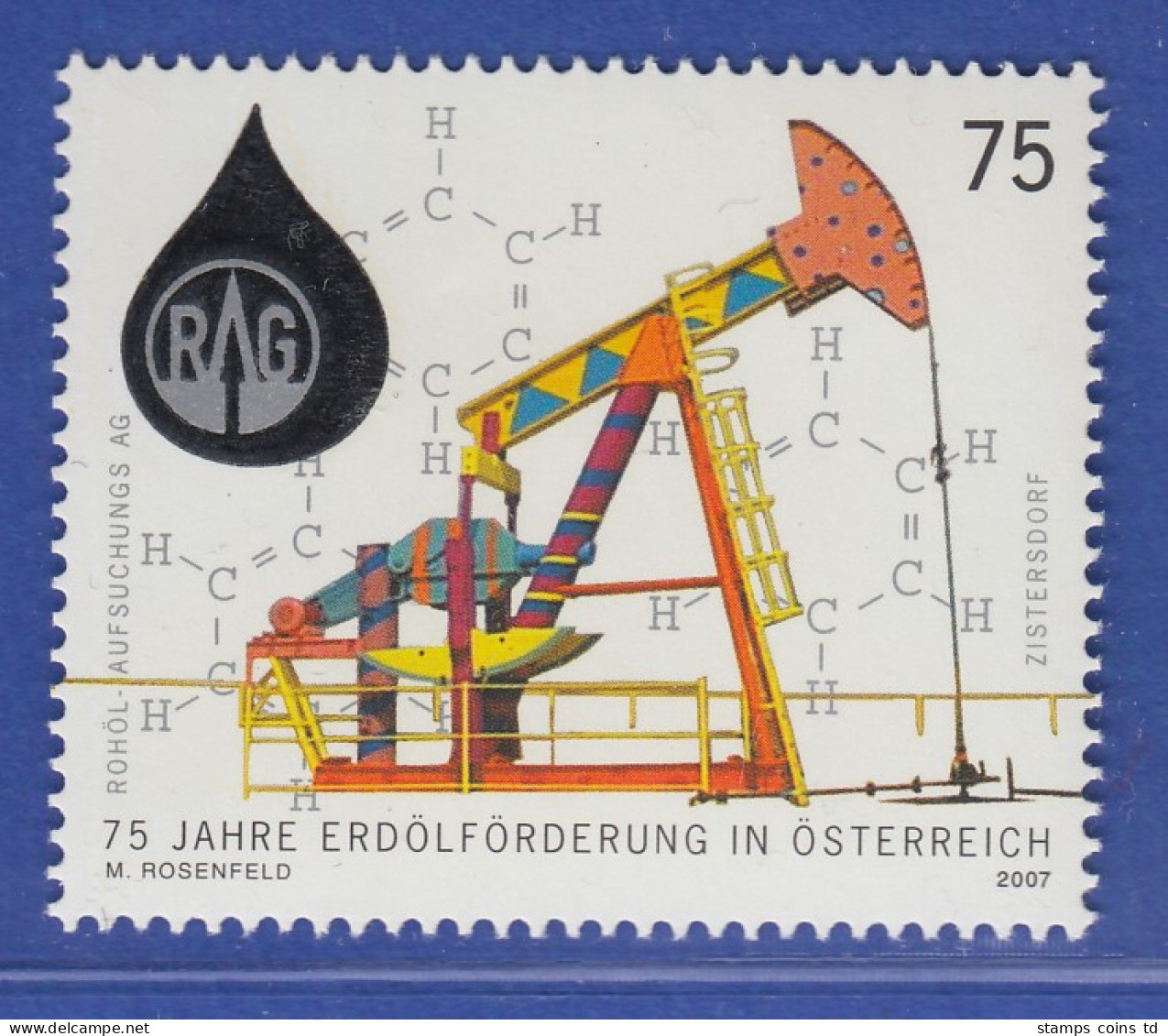 Österreich 2007 Sondermarke 75 Jahre Erdölförderung "duftend"  Mi.-Nr. 2684 - Unused Stamps