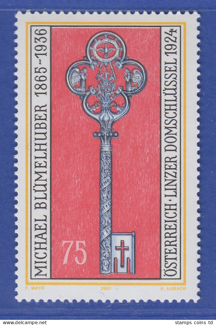 Österreich 2007 Sondermarke Stahlschnitt Linzer Domschlüssel   Mi.-Nr. 2689 - Neufs