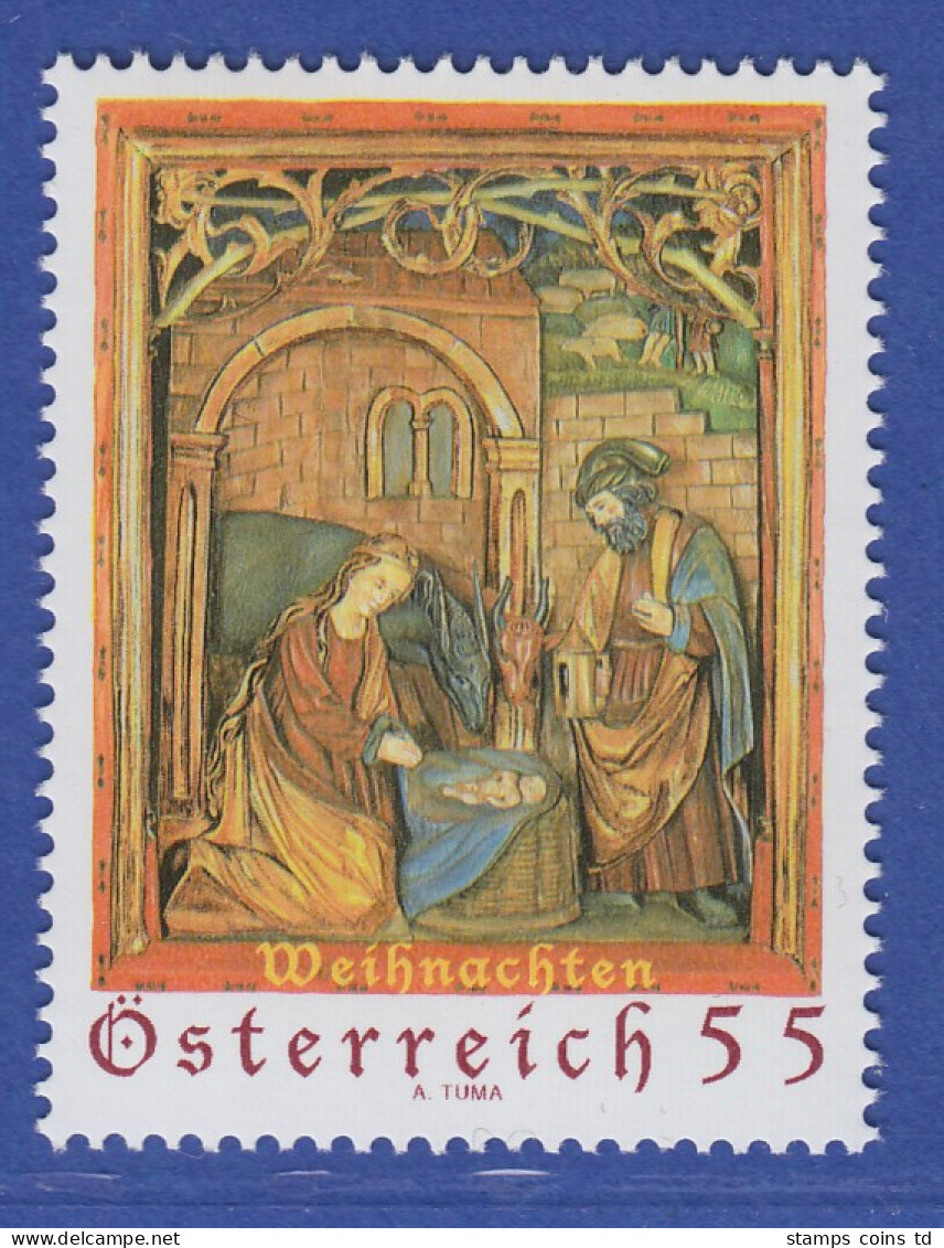 Österreich 2007 Sondermarke Weihnachten Christi Geburt Altarbild  Mi.-Nr. 2693 - Unused Stamps