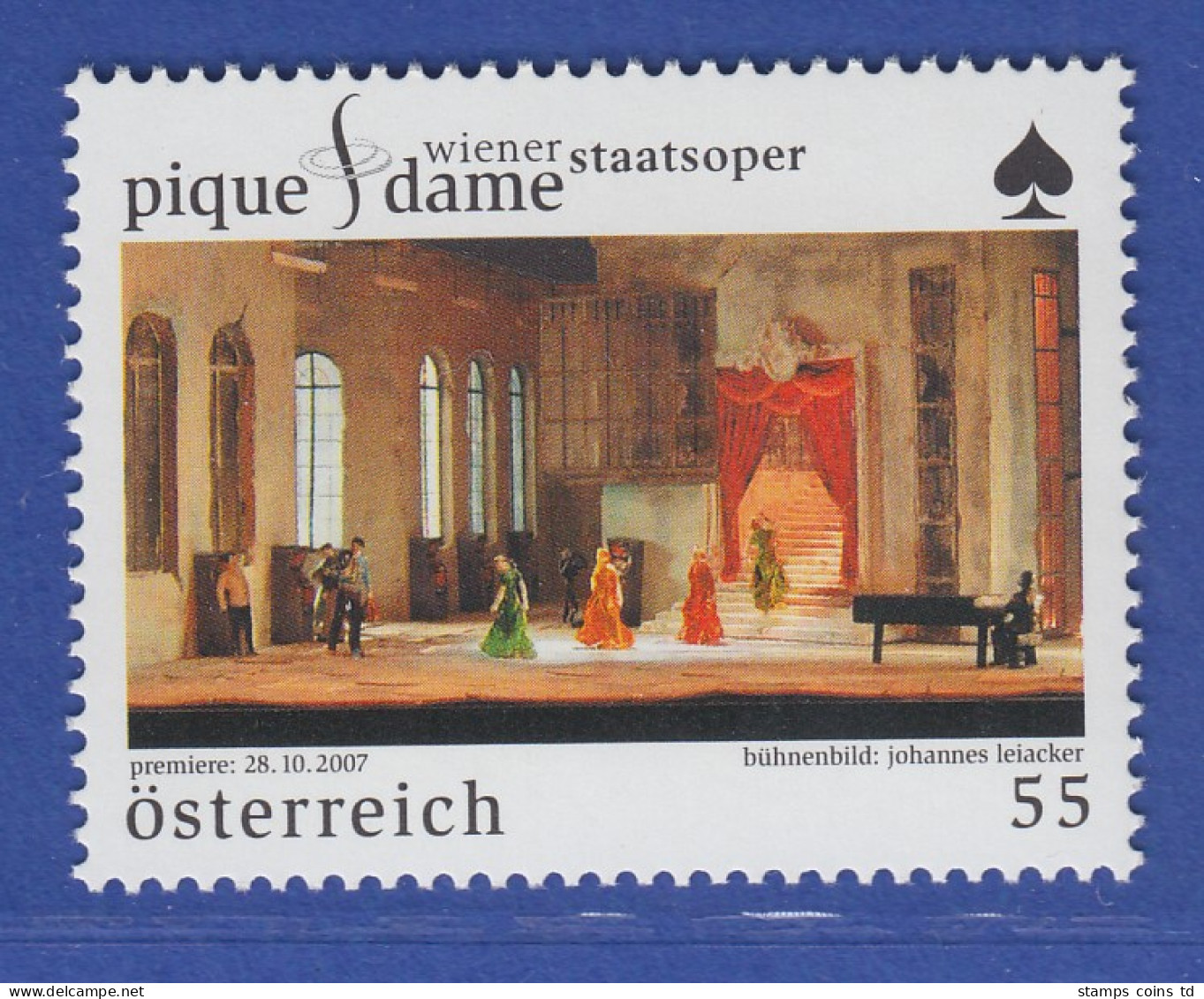 Österreich 2007 Sondermarke Wiener Staatsoper Pique Dame   Mi.-Nr. 2691 - Neufs