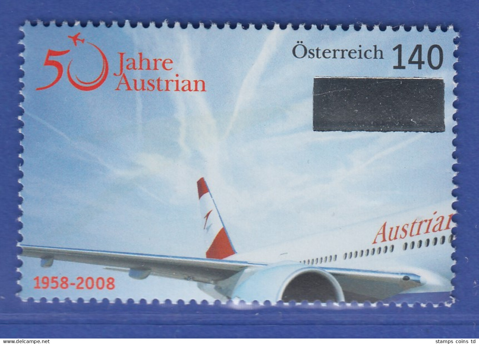 Österreich 2008 Sondermarke Fluggesellschaft Austria Airlines   Mi.-Nr. 2718 - Nuovi