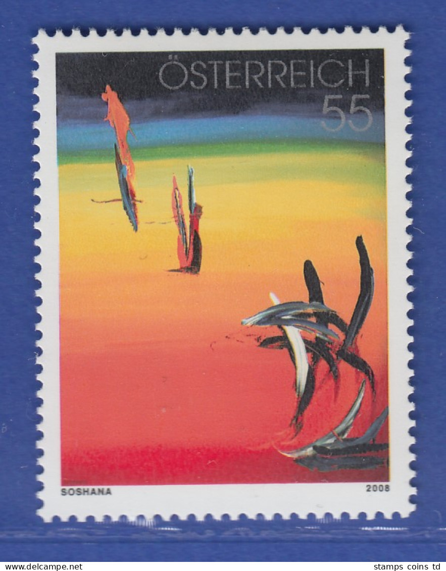 Österreich 2008 Sondermarke Moderne Kunst Rainbow Von Soshana  Mi.-Nr. 2721 - Unused Stamps