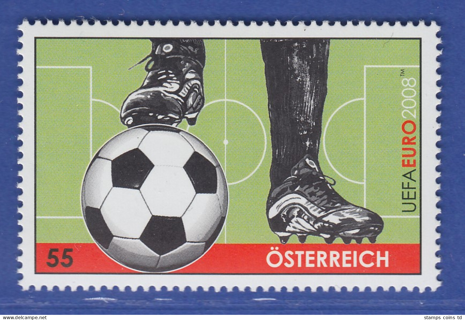 Österreich 2008 Sondermarke Fußball-EM Spielerbeine Mit Fußball   Mi.-Nr. 2723 - Nuovi