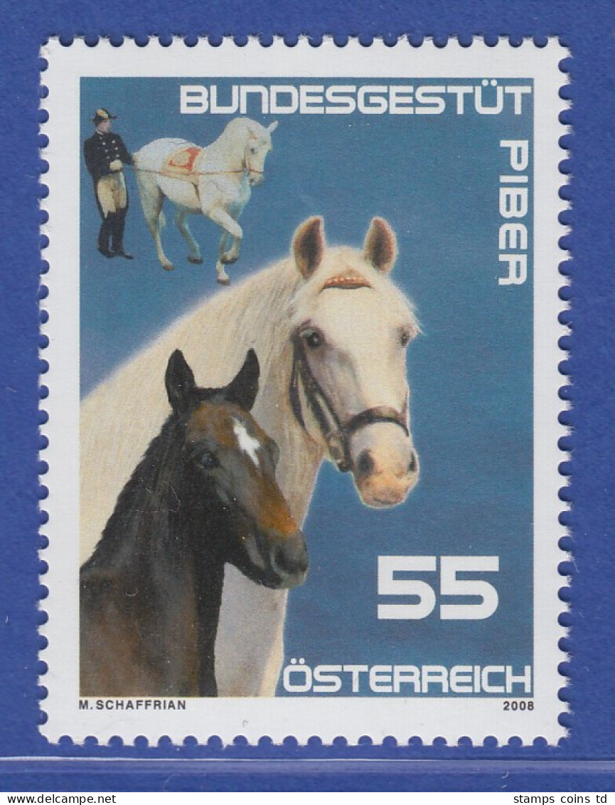 Österreich 2008 Sondermarke Bundesgestüt Piber Lipizzaner  Mi.-Nr. 2732 - Unused Stamps