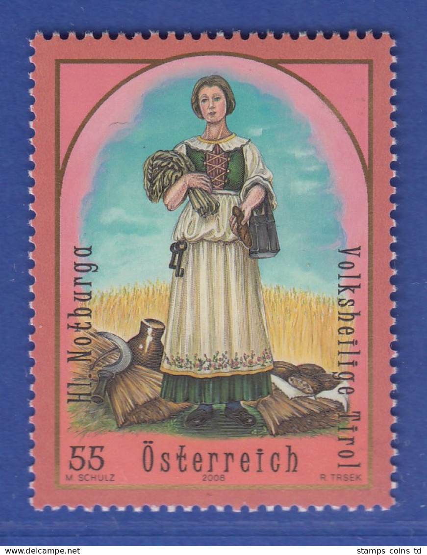 Österreich 2008 Sondermarke Schutzpatronin Hl. Notburga Tirol  Mi.-Nr. 2753 - Unused Stamps