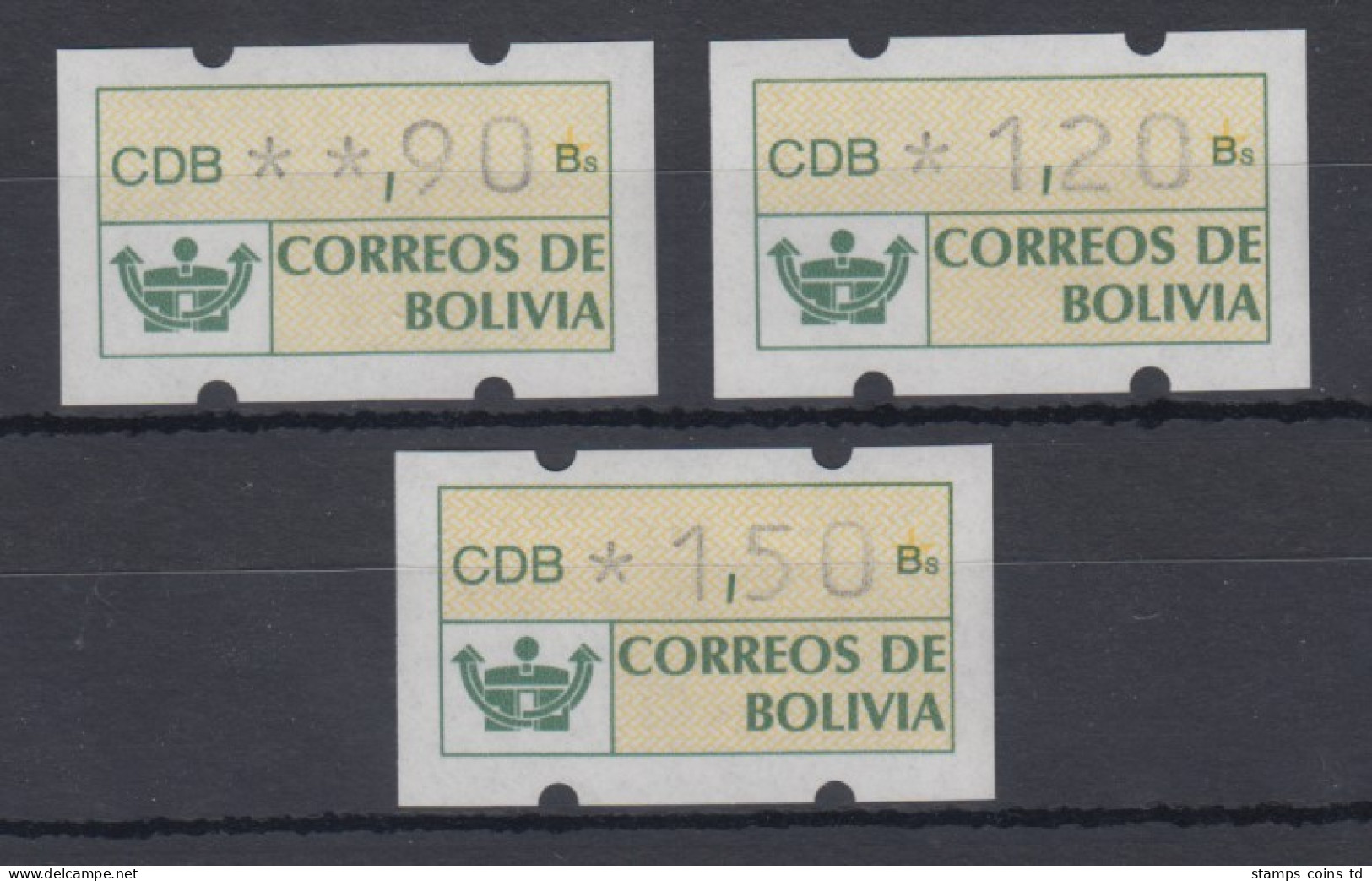 Bolivien / Bolivia ATM Satz 90-120-150 **   - Bolivien