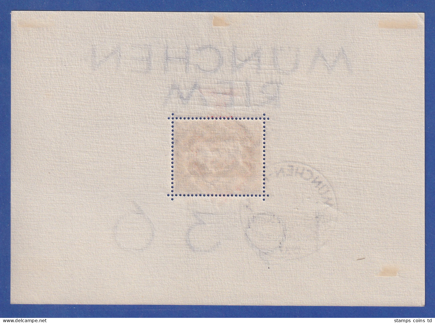 Dt. Reich Mi.-Nr. Block 10, Kleiner Eckbug Oben Rechts - Used Stamps