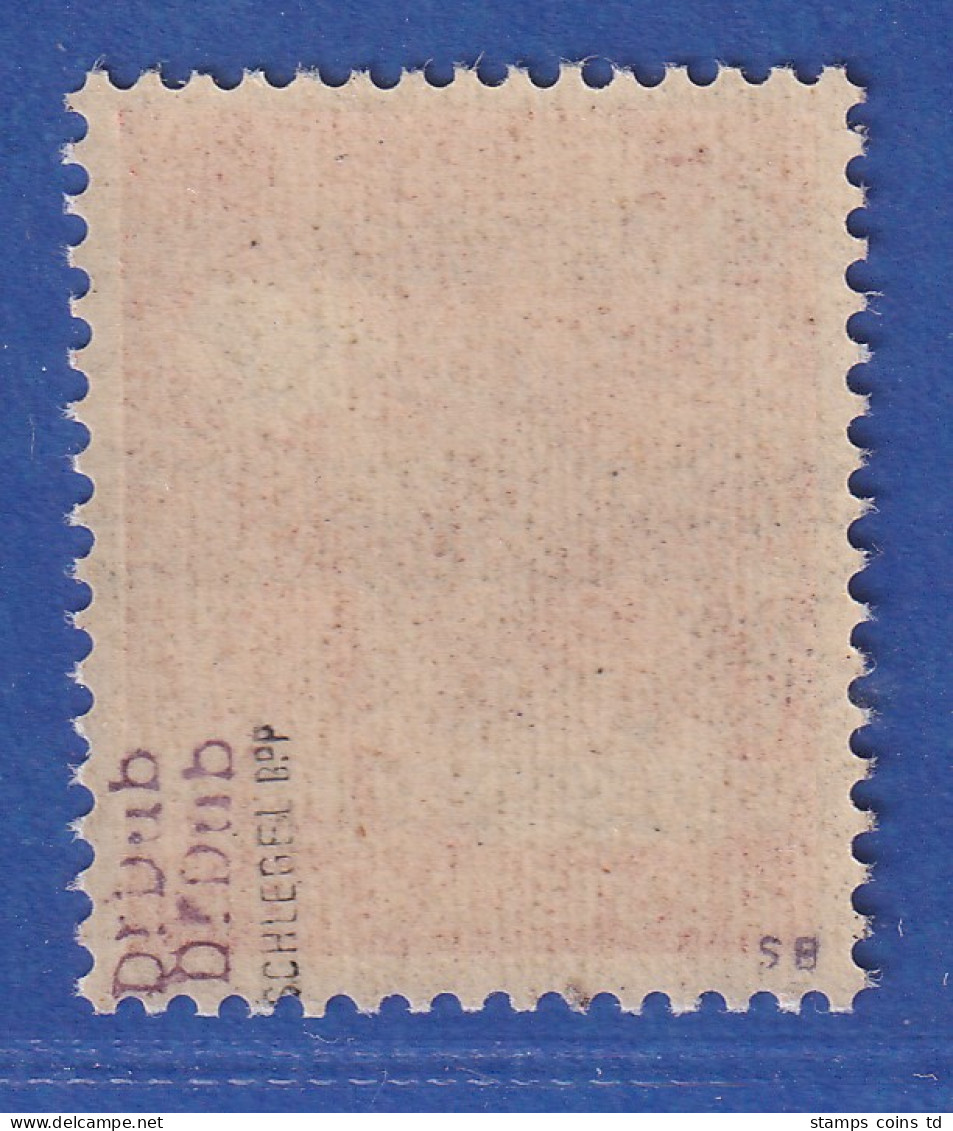 Bizone 8 Pf Bandaufdruck Doppelaufdruck Mi.-Nr. 38 I DK ** Gepr. SCHLEGEL BPP - Mint