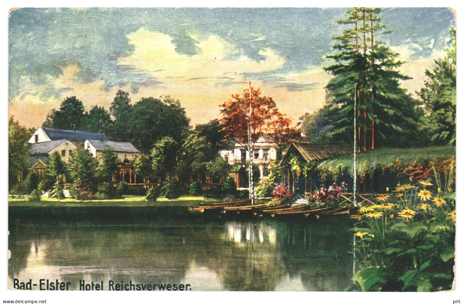 Hotel Reichsverweser Baf Elster 1910-20s Unused Postcard. Publisher Verlag Hotel Reichsverweser Bad Elster - Bad Elster