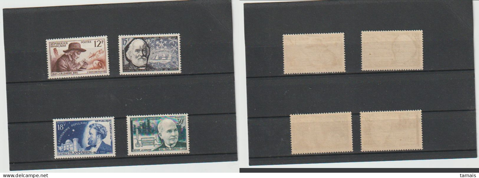 1956 N°1055 à 1058 Inventeurs Célébres Neufs ** (lot 196) - Neufs