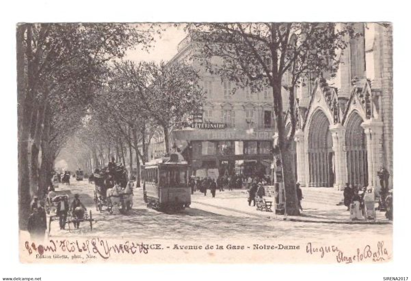 NICE - AVENUE DE LA GARE - NOTRE DAME - VIAGGIATA - Andere & Zonder Classificatie