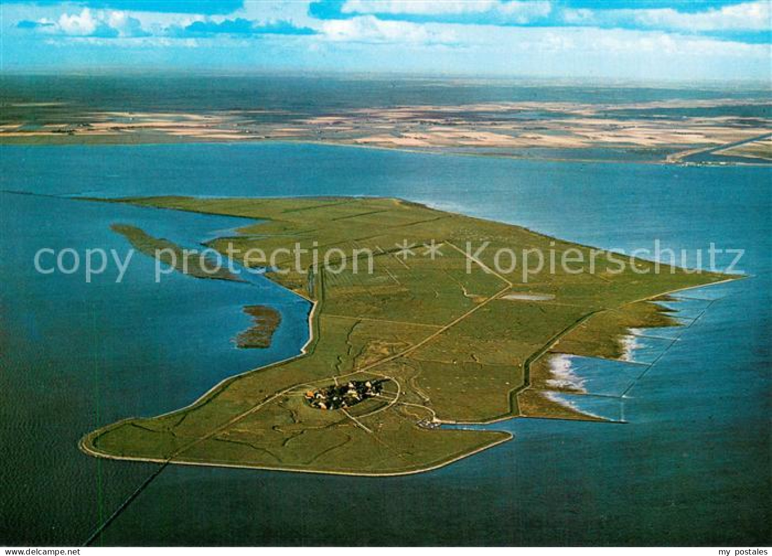 73754002 Hallig Oland Fliegeraufnahme Hallig Oland - Other & Unclassified