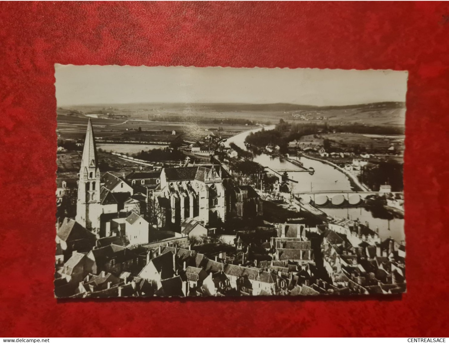 Carte AUXERRE VUE GENERAL COTE EST - Auxerre