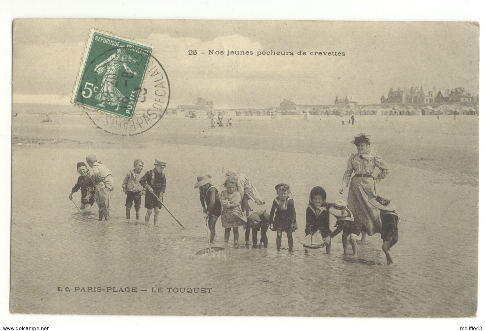 62/ CPA A - Paris Plage - Le Touquet - Nos Jeunes Pecheurs De Crevettes - Le Touquet