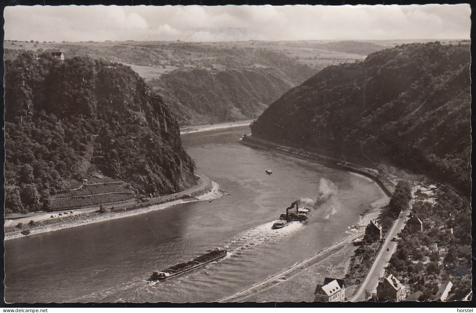 D-56346 St. Goarshausen - Loreley Am Rhein - Raddampfer - Schlepper - Lastkahn -  Nice Stamp "MS Berlin" - Loreley