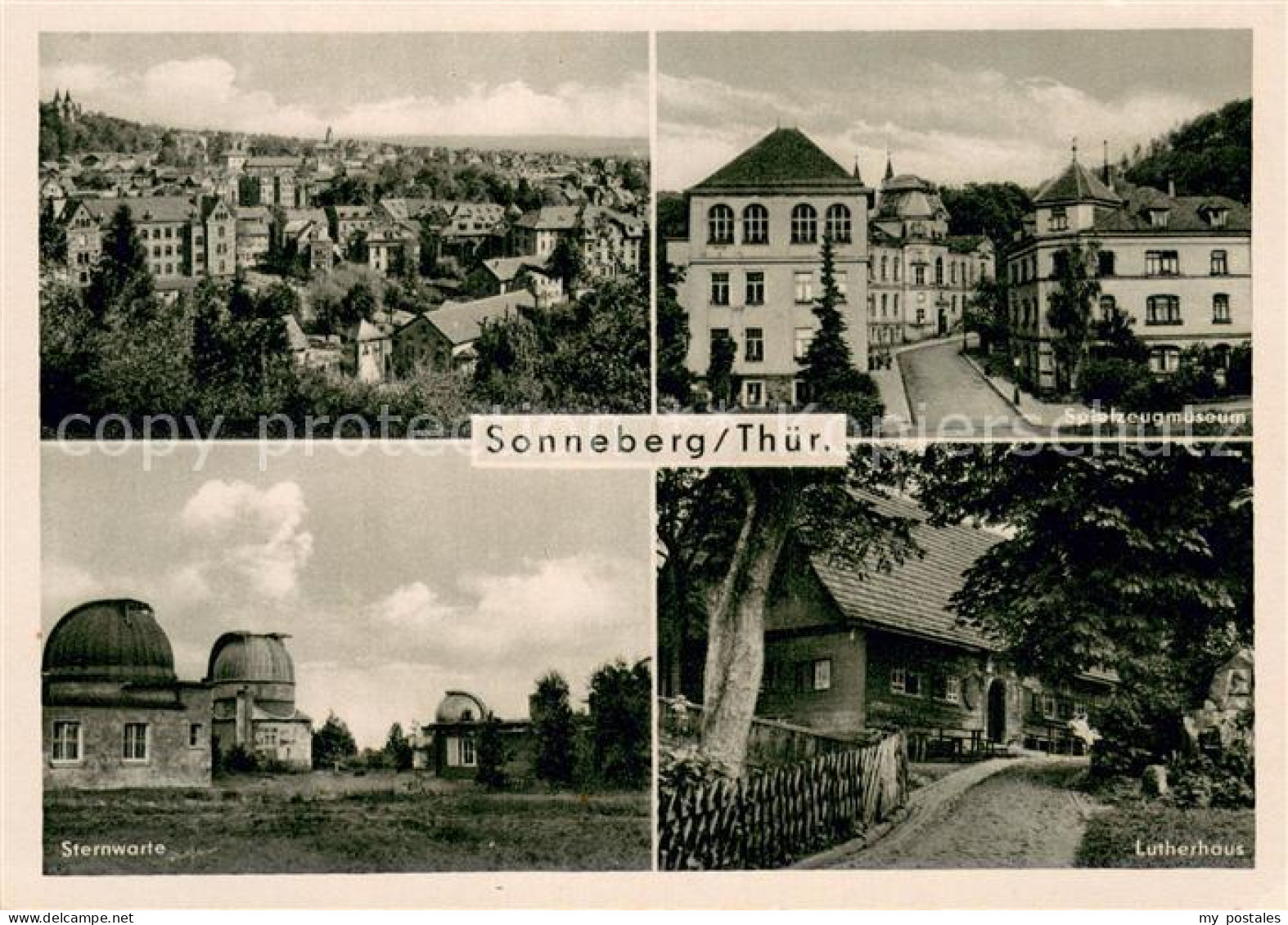 73753975 Sonneberg Thueringen Panorama Spielzeugmuseum Sternwarte Lutherhaus Son - Sonneberg