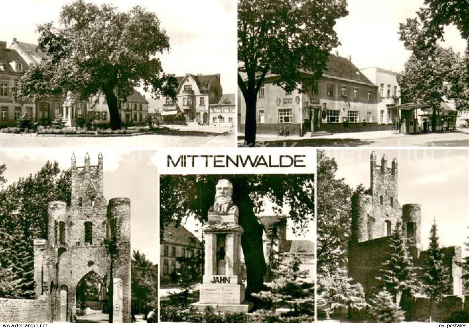 73753949 Mittenwalde Mark Orts Und Teilansichten Torturm Jahn Denkmal Mittenwald - Other & Unclassified