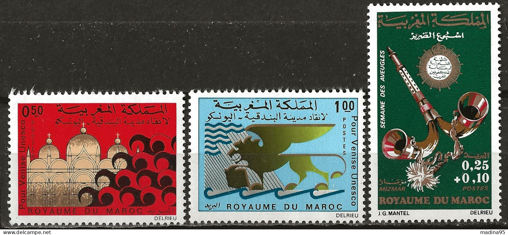 MAROC: *, N° YT 632, 633 Et 634, Ch., TB - Maroc (1956-...)