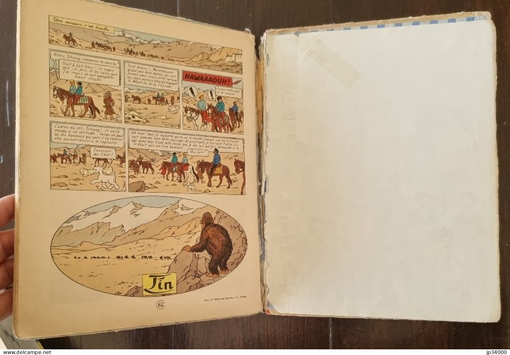 Hergé Tintin AU TIBET. B35 Edition De 1964. Etat: Voir Les Scans - Tintin