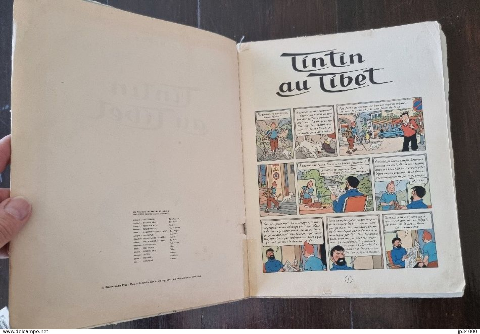 Hergé Tintin AU TIBET. B35 Edition De 1964. Etat: Voir Les Scans - Tintin