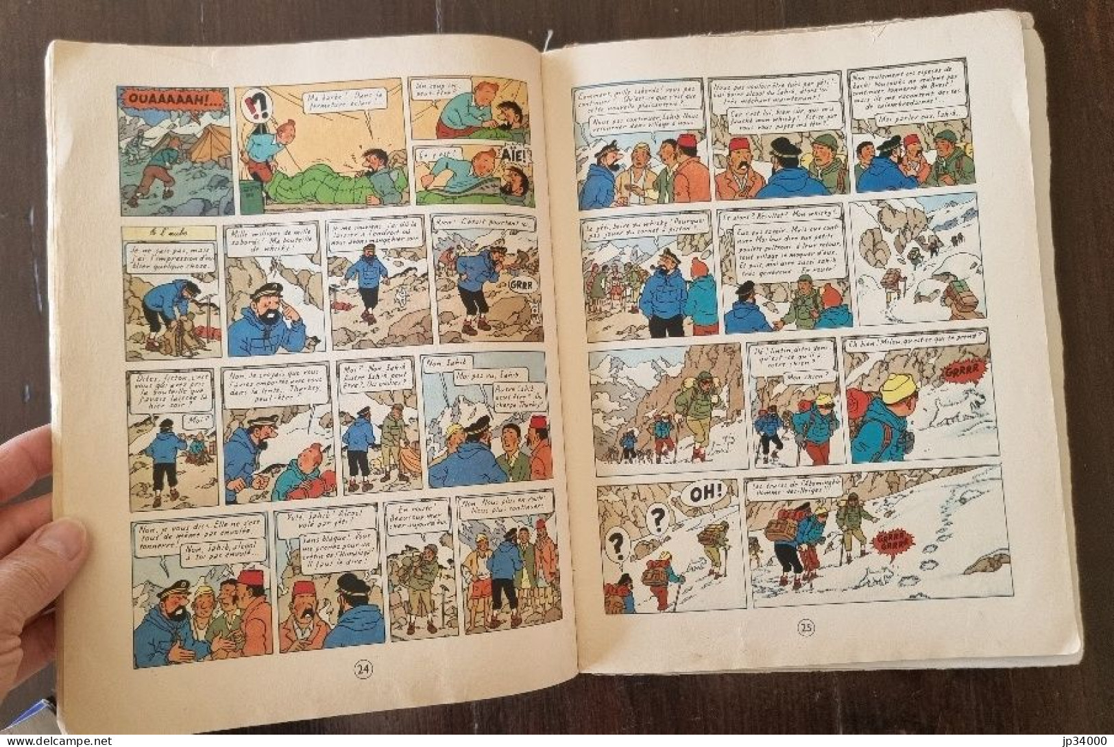 Hergé Tintin AU TIBET. B35 Edition de 1964. Etat: Voir les scans