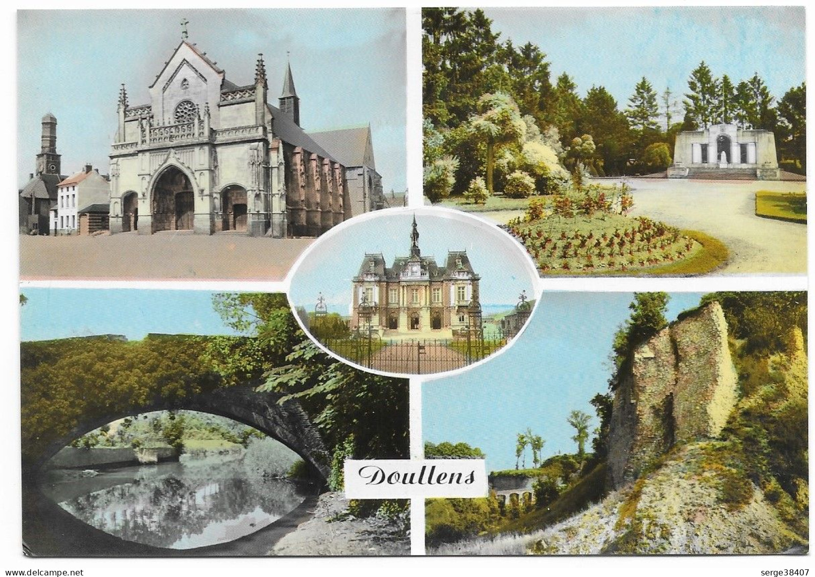 Doullens - Eglise - Citadelle - Pont Sur L'Authie - Jardin Public - N° 1516  # 2-23/11 - Doullens