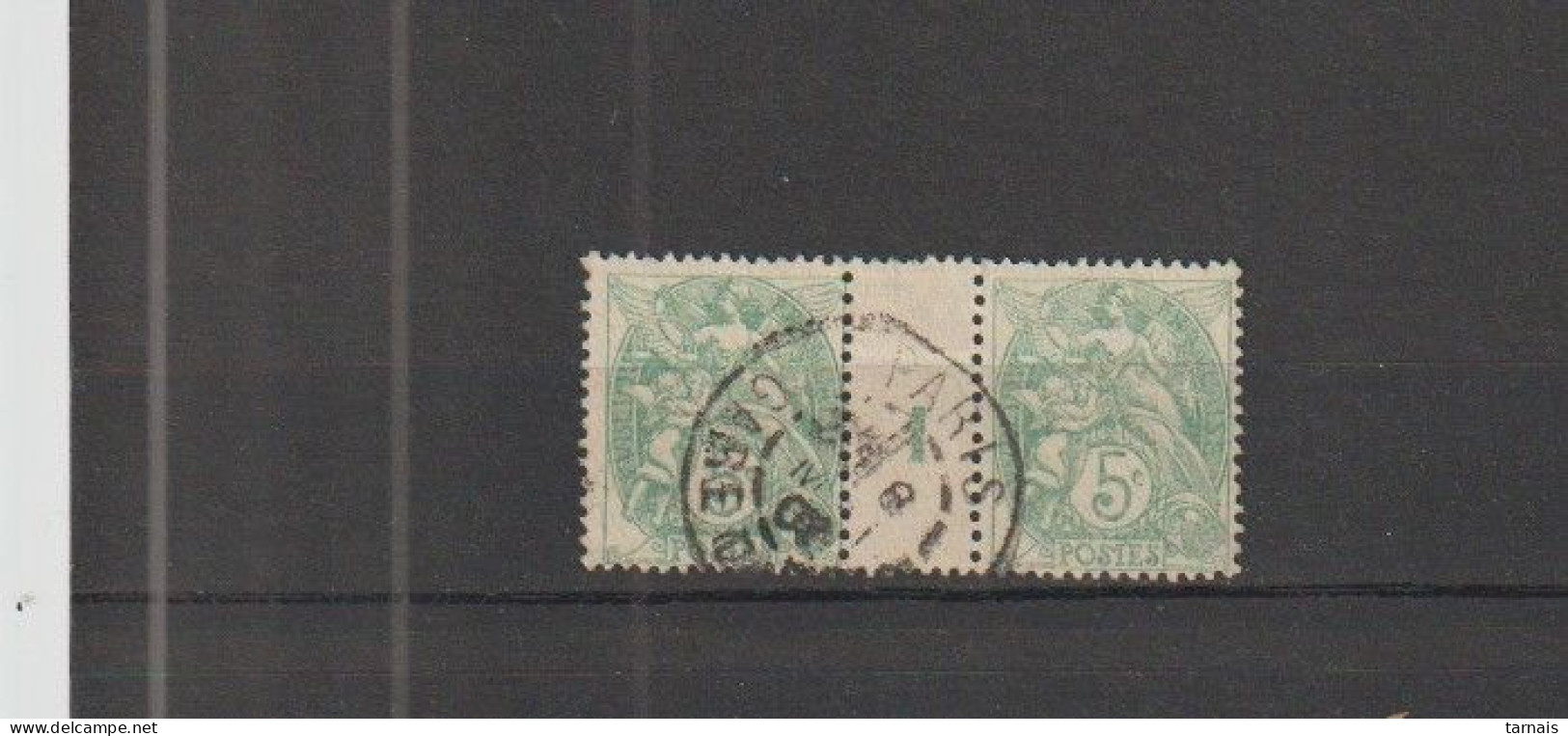 1901 N°111b X 2 Millésime 1 Oblitéré - Used Stamps