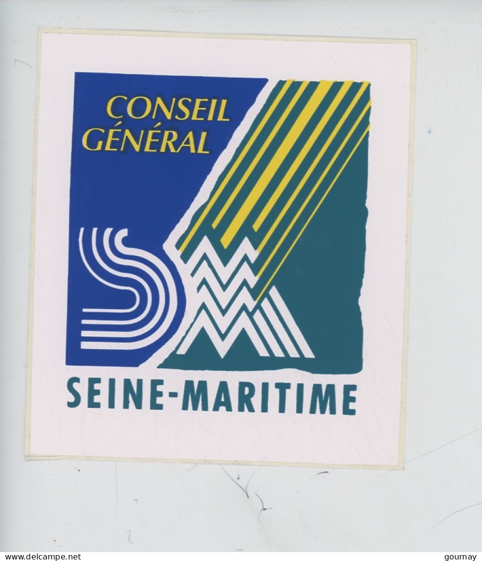 Autocollant "Conseil Général De Seine Maritime" 11X10 - Andere & Zonder Classificatie