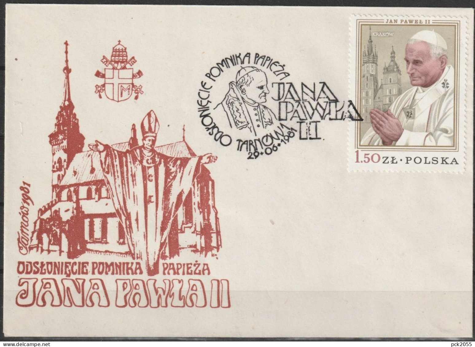 Polen 1979 Mi-Nr.2629  1.Besuch Papst Johannes Paul II. Sonderstempel 29.6.1981 ( D 4430) - Lettres & Documents