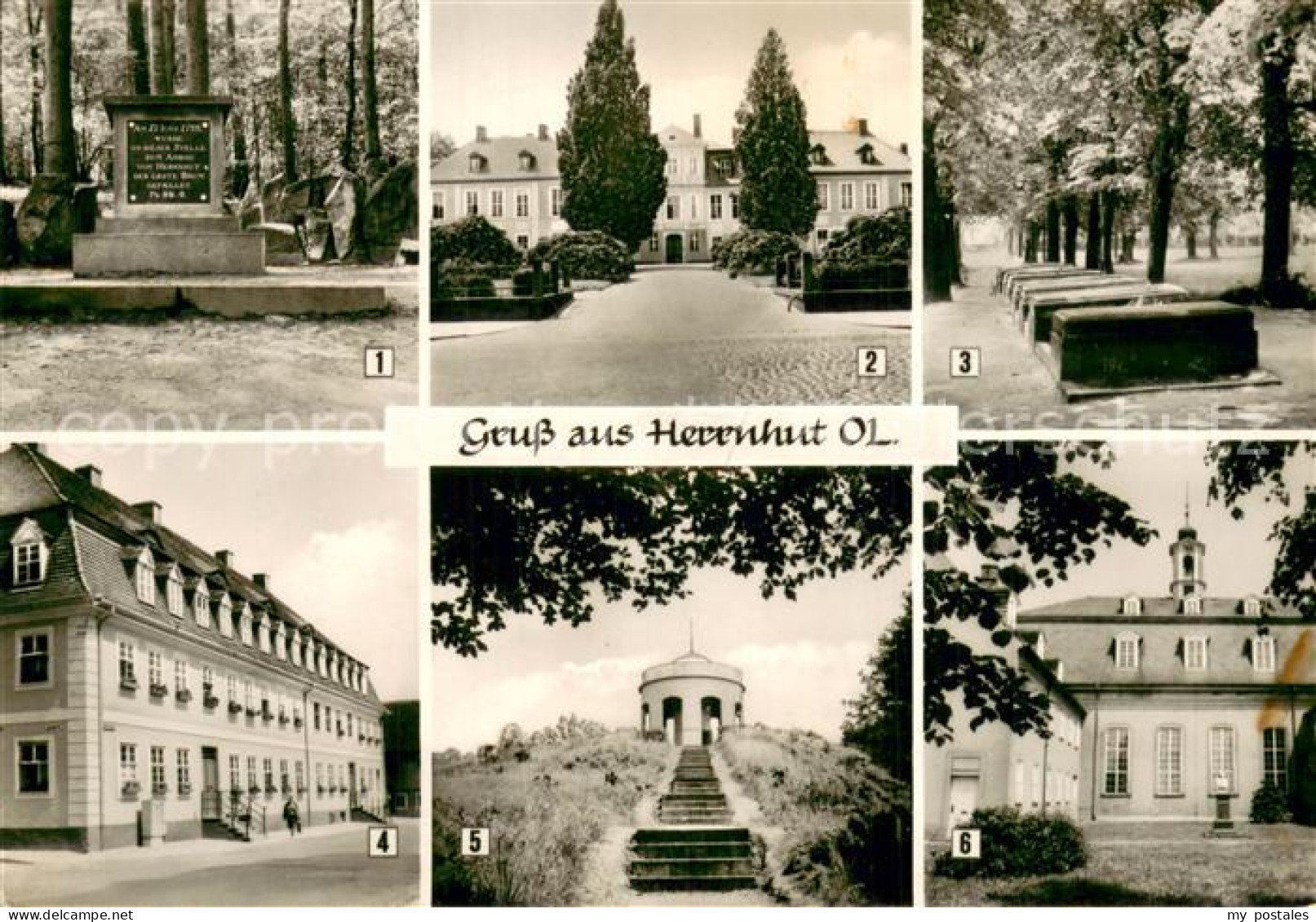 73753897 Herrnhut Denkstein Vogtshof Hutberg Altan Kirchsaal Zinzendorf Graeber  - Herrnhut