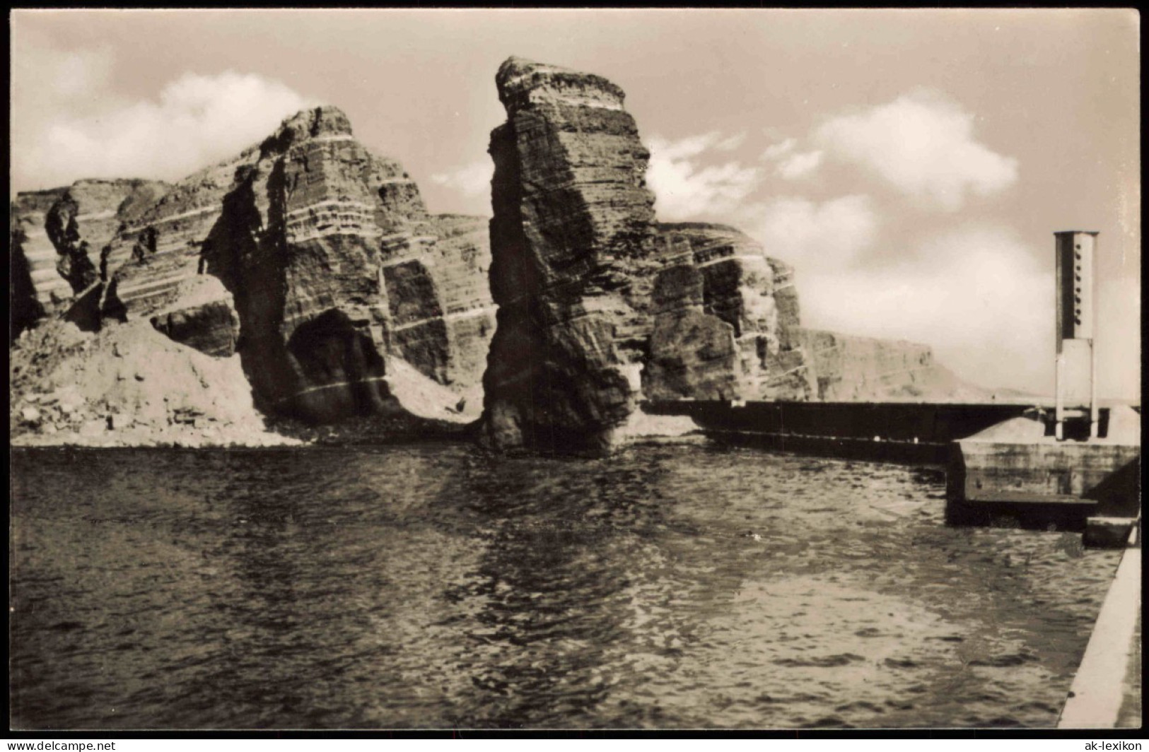 Ansichtskarte Helgoland (Insel) Nordspitze Hafen 1958 - Andere & Zonder Classificatie