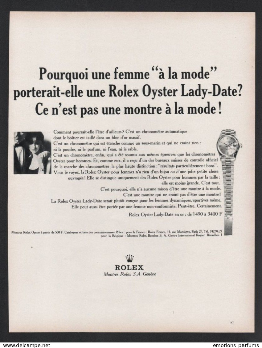 Lot De 5 Publicités Différentes MONTRE ROLEX 1965/1966 Horlogerie Pub Horlogerie Chronometre  Bijoux  Montres Geneve - Reclame