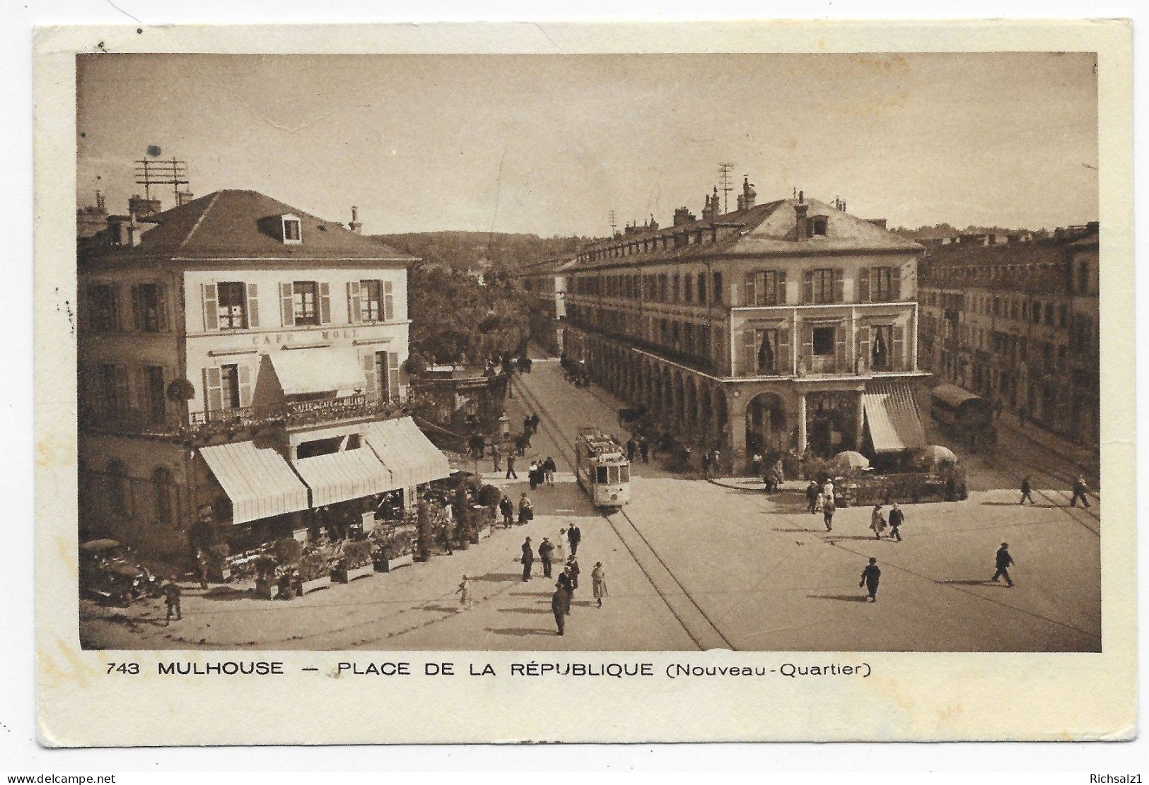 Cafe Moll In Müllhausen Um 1933 - Sonstige & Ohne Zuordnung