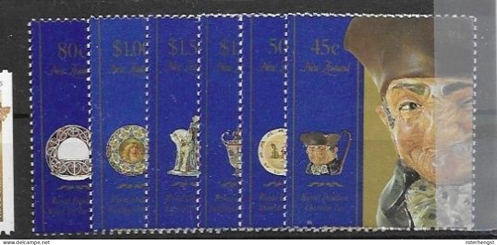 New Zealand Mnh ** Set 1993 9 Euros Ceramics - Ungebraucht