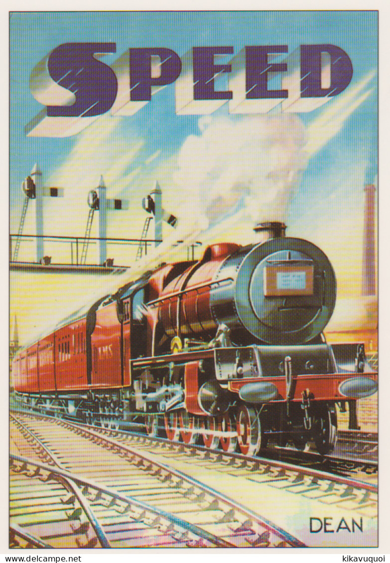 TRAIN SPEED - PUBLICITE - CARTE POSTALE 10 X 15 CM - Treinen