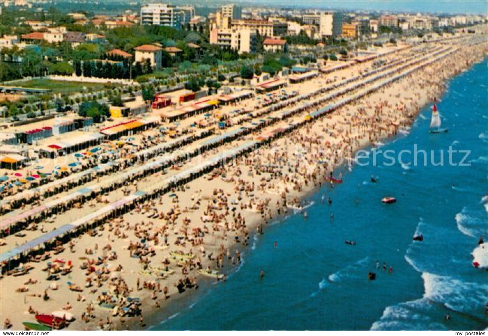 73753842 Riccione Rimini IT La Grande Spiaggia Vista Dall Aereo  - Sonstige & Ohne Zuordnung