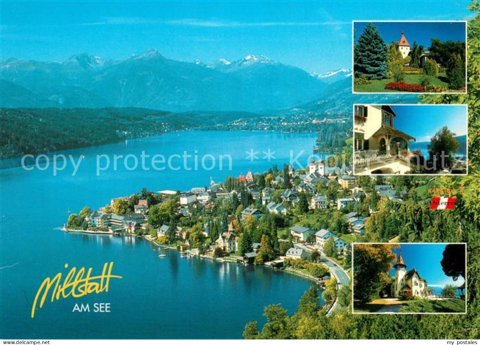 73753828 Millstatt Millstaettersee Fliegeraufnahme Teilansichten Millstatt Mills - Altri & Non Classificati