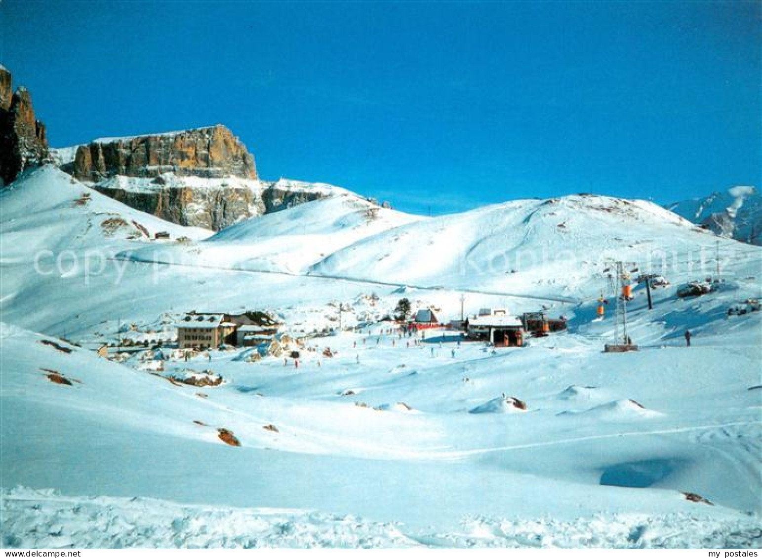 73753809 Passo Sella Fliegeraufnahme Passo Sella - Sonstige & Ohne Zuordnung