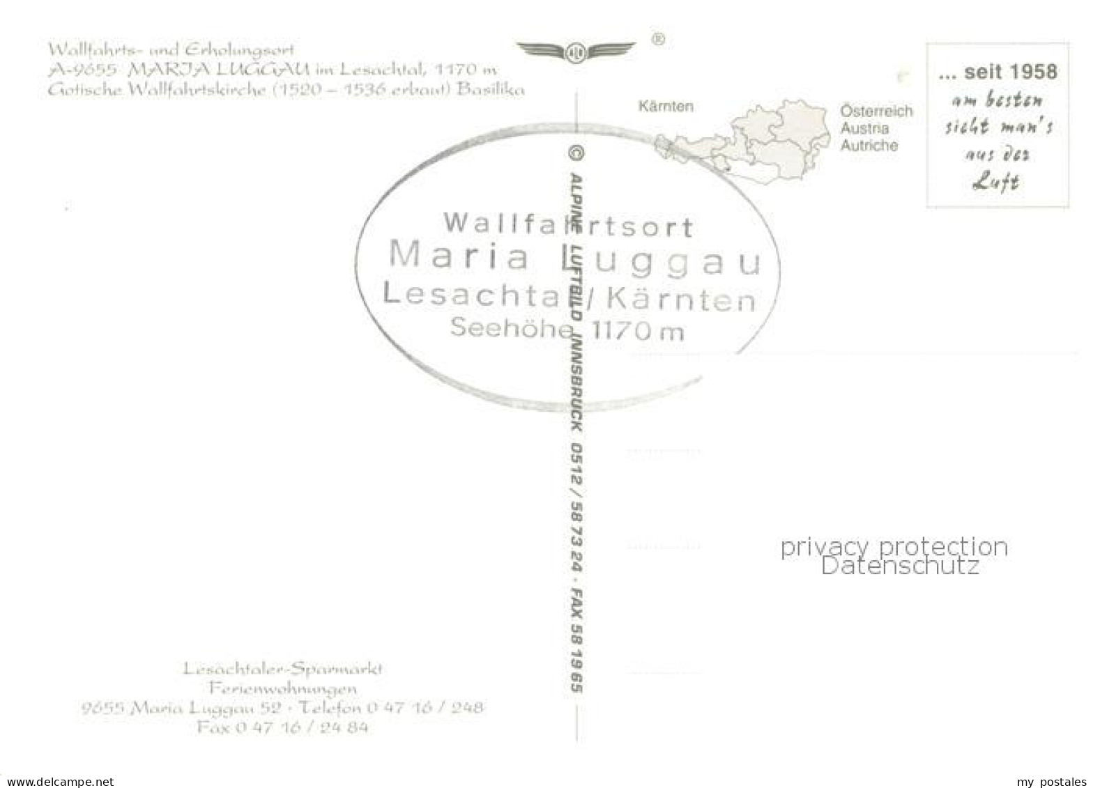 73753807 Maria-Luggau Gotische Wallfahrtskirche Im Lesachtal Fliegeraufnahme Mar - Other & Unclassified