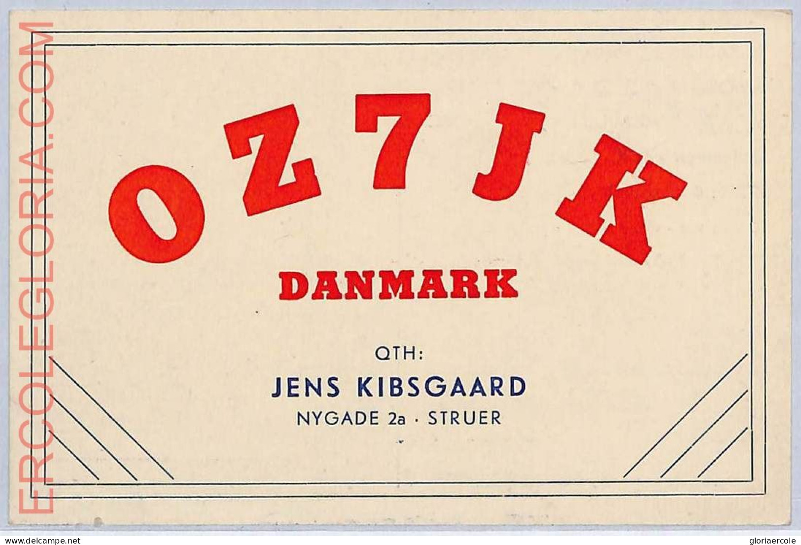Ad9028 - DENMARK - RADIO FREQUENCY CARD   -  1950 - Radio