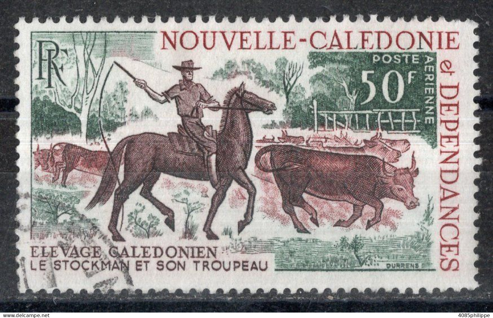 Nvelle CALEDONIE Timbre-Poste Aérienne N°104 Oblitéré TB Cote : 3€90 - Used Stamps