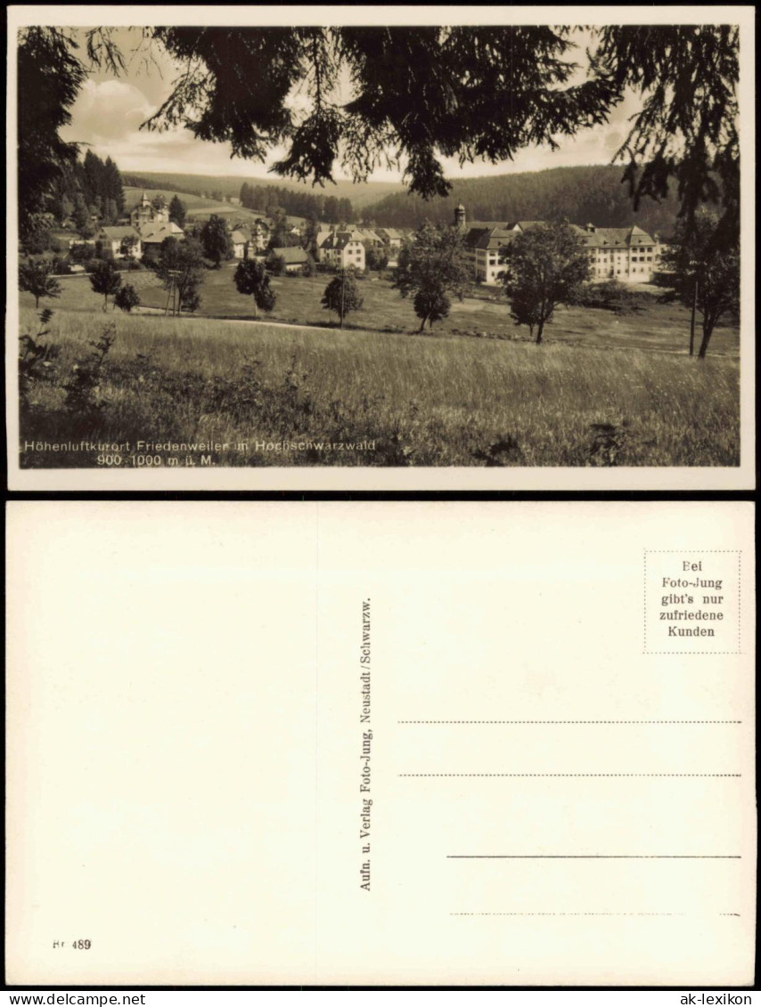 Ansichtskarte Friedenweiler Blick Auf Die Stadt 1956 - Other & Unclassified