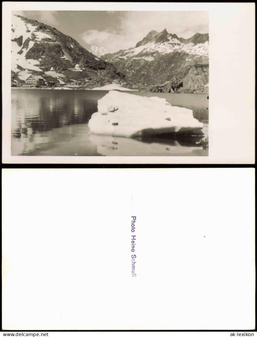 Ansichtskarte  Hotel Gebirgsmassiv Eis 1956 - Unclassified